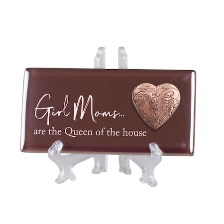 Cottage Garden 4 x 2 in. Girl Moms Are The Queen of The House Ceramic Tile TLGL24BR